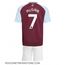 Otroški Aston Villa John McGinn #7 Replika nogometni dresi kompleti Domači 2024-25 Kratek Rokav (+ hlače)