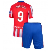 Otroški Atletico Madrid Alexander Sorloth #9 Replika nogometni dresi kompleti Domači 2024-25 Kratek Rokav (+ hlače)