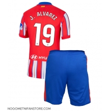 Otroški Atletico Madrid Julian Alvarez #19 Replika nogometni dresi kompleti Domači 2024-25 Kratek Rokav (+ hlače)