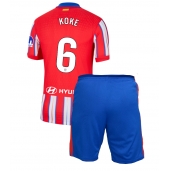 Otroški Atletico Madrid Koke #6 Replika nogometni dresi kompleti Domači 2024-25 Kratek Rokav (+ hlače)