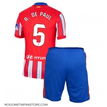 Otroški Atletico Madrid Rodrigo De Paul #5 Replika nogometni dresi kompleti Domači 2024-25 Kratek Rokav (+ hlače)