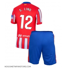 Otroški Atletico Madrid Samuel Lino #12 Replika nogometni dresi kompleti Domači 2024-25 Kratek Rokav (+ hlače)