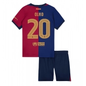 Otroški Barcelona Dani Olmo #20 Replika nogometni dresi kompleti Domači 2024-25 Kratek Rokav (+ hlače)