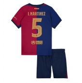 Otroški Barcelona Inigo Martinez #5 Replika nogometni dresi kompleti Domači 2024-25 Kratek Rokav (+ hlače)