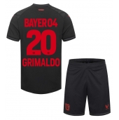 Otroški Bayer Leverkusen Alejandro Grimaldo #20 Replika nogometni dresi kompleti Domači 2023-24 Kratek Rokav (+ hlače)