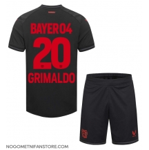 Otroški Bayer Leverkusen Alejandro Grimaldo #20 Replika nogometni dresi kompleti Domači 2023-24 Kratek Rokav (+ hlače)