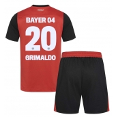 Otroški Bayer Leverkusen Alejandro Grimaldo #20 Replika nogometni dresi kompleti Domači 2024-25 Kratek Rokav (+ hlače)