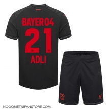 Otroški Bayer Leverkusen Amine Adli #21 Replika nogometni dresi kompleti Domači 2023-24 Kratek Rokav (+ hlače)