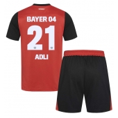 Otroški Bayer Leverkusen Amine Adli #21 Replika nogometni dresi kompleti Domači 2024-25 Kratek Rokav (+ hlače)