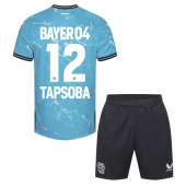 Otroški Bayer Leverkusen Edmond Tapsoba #12 Replika nogometni dresi kompleti Tretji 2023-24 Kratek Rokav (+ hlače)