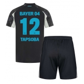 Otroški Bayer Leverkusen Edmond Tapsoba #12 Replika nogometni dresi kompleti Tretji 2024-25 Kratek Rokav (+ hlače)