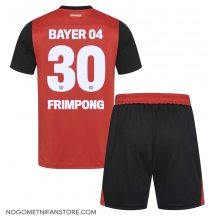 Otroški Bayer Leverkusen Jeremie Frimpong #30 Replika nogometni dresi kompleti Domači 2024-25 Kratek Rokav (+ hlače)