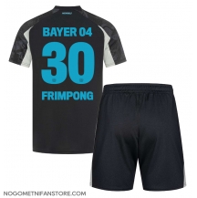 Otroški Bayer Leverkusen Jeremie Frimpong #30 Replika nogometni dresi kompleti Tretji 2024-25 Kratek Rokav (+ hlače)