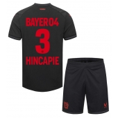 Otroški Bayer Leverkusen Piero Hincapie #3 Replika nogometni dresi kompleti Domači 2023-24 Kratek Rokav (+ hlače)