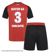 Otroški Bayer Leverkusen Piero Hincapie #3 Replika nogometni dresi kompleti Domači 2024-25 Kratek Rokav (+ hlače)