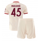 Otroški Bayern Munich Aleksandar Pavlovic #45 Replika nogometni dresi kompleti Tretji 2024-25 Kratek Rokav (+ hlače)