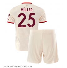 Otroški Bayern Munich Thomas Muller #25 Replika nogometni dresi kompleti Tretji 2024-25 Kratek Rokav (+ hlače)