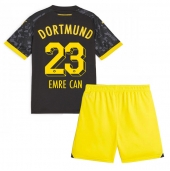 Otroški Borussia Dortmund Emre Can #23 Replika nogometni dresi kompleti Gostujoči 2023-24 Kratek Rokav (+ hlače)