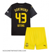 Otroški Borussia Dortmund Jamie Bynoe-Gittens #43 Replika nogometni dresi kompleti Gostujoči 2024-25 Kratek Rokav (+ hlače)