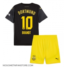 Otroški Borussia Dortmund Julian Brandt #10 Replika nogometni dresi kompleti Gostujoči 2024-25 Kratek Rokav (+ hlače)