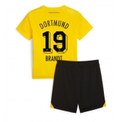 Otroški Borussia Dortmund Julian Brandt #19 Replika nogometni dresi kompleti Domači 2023-24 Kratek Rokav (+ hlače)