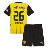 Otroški Borussia Dortmund Julian Ryerson #26 Replika nogometni dresi kompleti Domači 2024-25 Kratek Rokav (+ hlače)