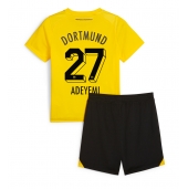 Otroški Borussia Dortmund Karim Adeyemi #27 Replika nogometni dresi kompleti Domači 2023-24 Kratek Rokav (+ hlače)