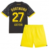 Otroški Borussia Dortmund Karim Adeyemi #27 Replika nogometni dresi kompleti Gostujoči 2023-24 Kratek Rokav (+ hlače)