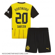 Otroški Borussia Dortmund Marcel Sabitzer #20 Replika nogometni dresi kompleti Domači 2024-25 Kratek Rokav (+ hlače)