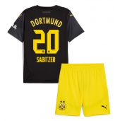 Otroški Borussia Dortmund Marcel Sabitzer #20 Replika nogometni dresi kompleti Gostujoči 2024-25 Kratek Rokav (+ hlače)