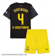 Otroški Borussia Dortmund Nico Schlotterbeck #4 Replika nogometni dresi kompleti Gostujoči 2024-25 Kratek Rokav (+ hlače)