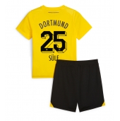 Otroški Borussia Dortmund Niklas Sule #25 Replika nogometni dresi kompleti Domači 2023-24 Kratek Rokav (+ hlače)