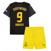 Otroški Borussia Dortmund Serhou Guirassy #9 Replika nogometni dresi kompleti Gostujoči 2024-25 Kratek Rokav (+ hlače)