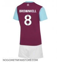 Otroški Burnley Josh Brownhill #8 Replika nogometni dresi kompleti Domači 2024-25 Kratek Rokav (+ hlače)