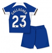 Otroški Chelsea Conor Gallagher #23 Replika nogometni dresi kompleti Domači 2023-24 Kratek Rokav (+ hlače)