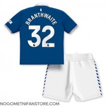 Otroški Everton Jarrad Branthwaite #32 Replika nogometni dresi kompleti Domači 2023-24 Kratek Rokav (+ hlače)