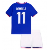 Otroški Francija Ousmane Dembele #11 Replika nogometni dresi kompleti Domači EP 2024 Kratek Rokav (+ hlače)