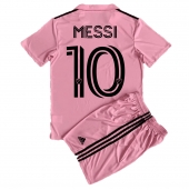 Otroški Inter Miami Lionel Messi #10 Replika nogometni dresi kompleti Domači 2023-24 Kratek Rokav (+ hlače)