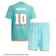 Otroški Inter Miami Lionel Messi #10 Replika nogometni dresi kompleti Tretji 2024-25 Kratek Rokav (+ hlače)