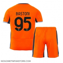 Otroški Inter Milan Alessandro Bastoni #95 Replika nogometni dresi kompleti Tretji 2023-24 Kratek Rokav (+ hlače)