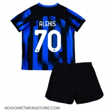 Otroški Inter Milan Alexis Sanchez #70 Replika nogometni dresi kompleti Domači 2023-24 Kratek Rokav (+ hlače)