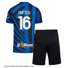 Otroški Inter Milan Davide Frattesi #16 Replika nogometni dresi kompleti Domači 2024-25 Kratek Rokav (+ hlače)