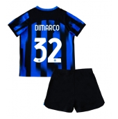 Otroški Inter Milan Federico Dimarco #32 Replika nogometni dresi kompleti Domači 2023-24 Kratek Rokav (+ hlače)