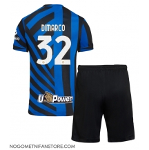 Otroški Inter Milan Federico Dimarco #32 Replika nogometni dresi kompleti Domači 2024-25 Kratek Rokav (+ hlače)