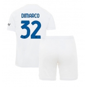 Otroški Inter Milan Federico Dimarco #32 Replika nogometni dresi kompleti Gostujoči 2023-24 Kratek Rokav (+ hlače)