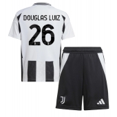 Otroški Juventus Douglas Luiz #26 Replika nogometni dresi kompleti Domači 2024-25 Kratek Rokav (+ hlače)