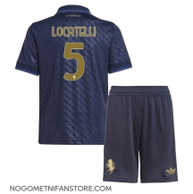 Otroški Juventus Manuel Locatelli #5 Replika nogometni dresi kompleti Tretji 2024-25 Kratek Rokav (+ hlače)