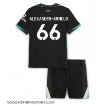 Otroški Liverpool Alexander-Arnold #66 Replika nogometni dresi kompleti Gostujoči 2024-25 Kratek Rokav (+ hlače)