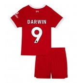 Otroški Liverpool Darwin Nunez #9 Replika nogometni dresi kompleti Domači 2023-24 Kratek Rokav (+ hlače)