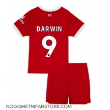 Otroški Liverpool Darwin Nunez #9 Replika nogometni dresi kompleti Domači 2023-24 Kratek Rokav (+ hlače)